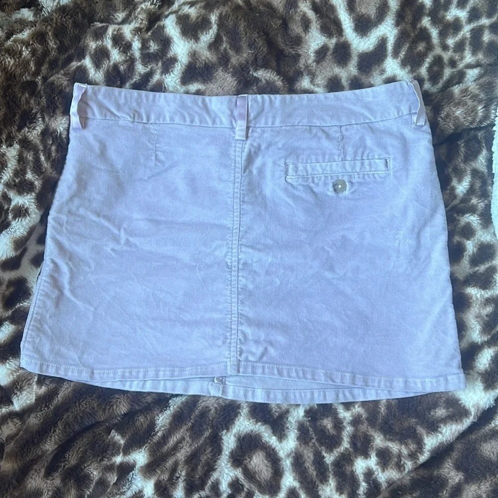 Y2K Free People Lilac Corduroy Mini Skirt Size 8 Low Rise Soft Grunge - Picture 3 of 3